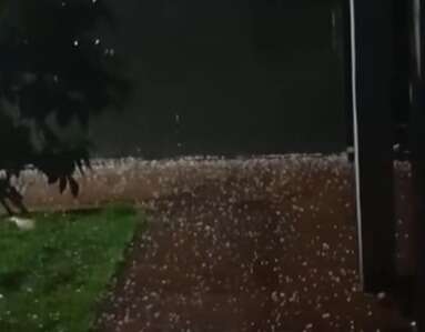 granizo e frente fria surpreendem MS com temperaturas de até 9°C