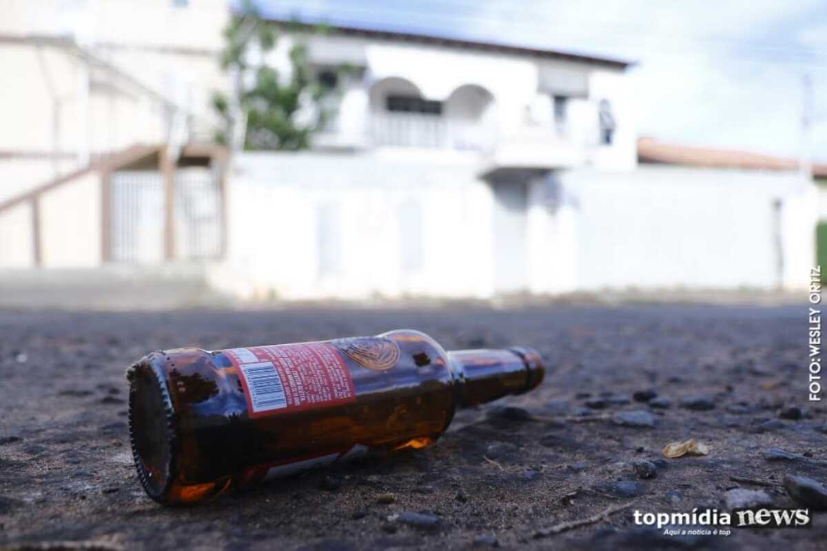 Idoso é ferido com garrafada durante briga em Rio Brilhante