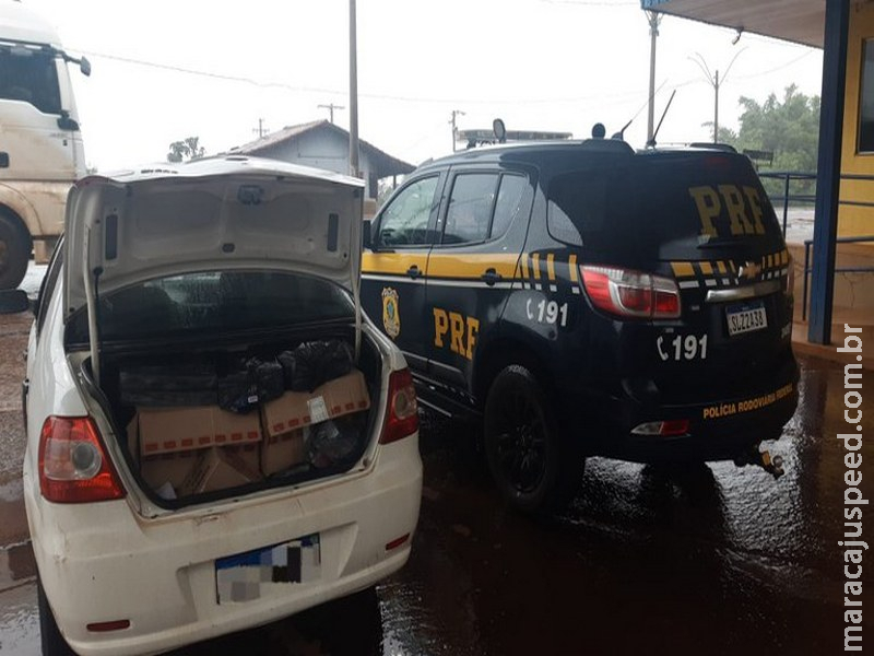 PRF apreende cigarros contrabandeados em Rio Brilhante (MS)