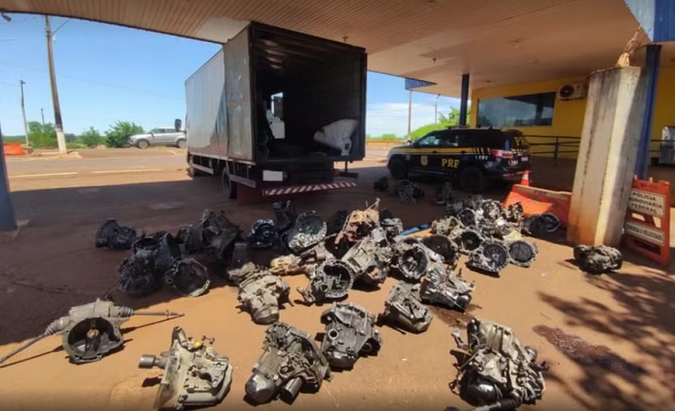 PRF apreende carregamento com peças de carros furtadas em Rio Brilhante (MS) – Campo Grande Notícias